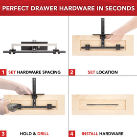Shaker cabinet compatibility streamlines knob and pull placement.