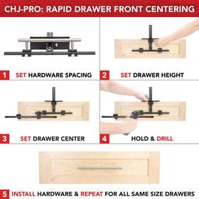 True Position Tools shaker cabinet spacers stabilize recessed fronts for ease.
