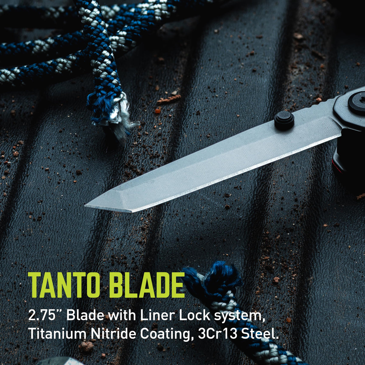 TRUE Titanium Block Multitool compact size and light weight for pockets.