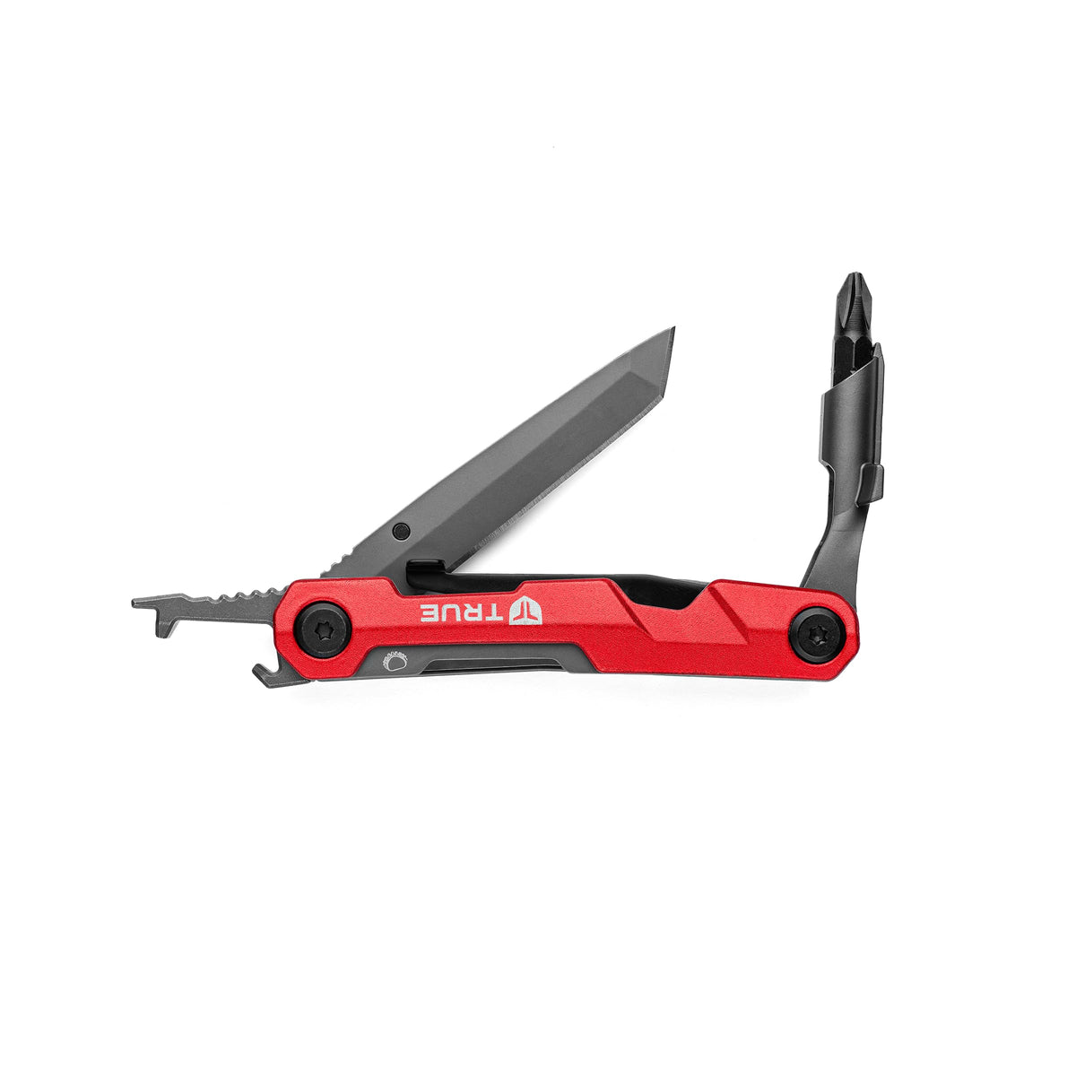 TRUE Titanium Block Multitool folding Tanto blade for precise cuts on the go.
