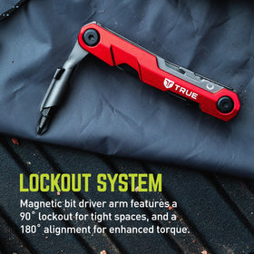 TRUE Titanium Block Multitool pocket clip for easy carry and access.