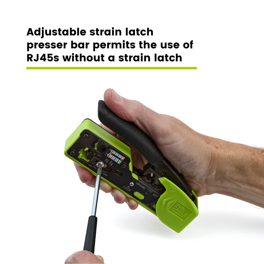TRUE CABLE ground crimp cavity for shielded plugs delivers reliable shielding connections.