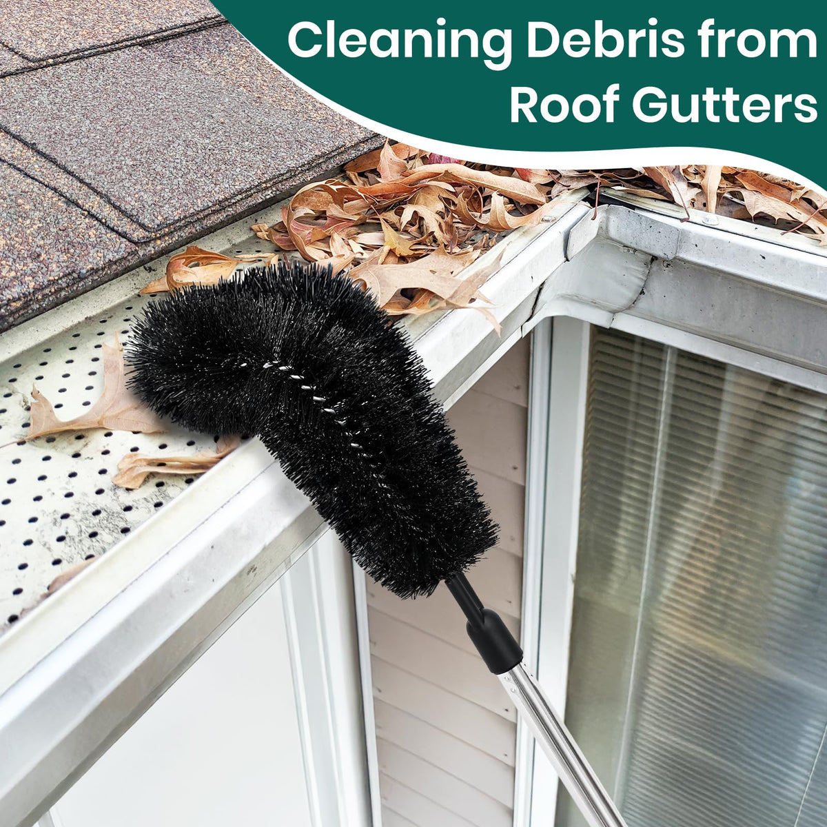 TrueYee replaceable brush heads help maintain cleaning power on tough debris.