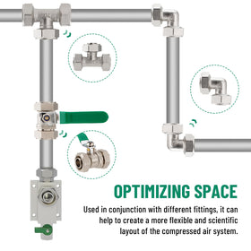 TRUCFUSION inline valve designed for air lines, filtration, and dryers.