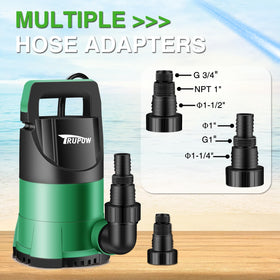 TRUPOW pump with portable handle and long cord for easy on-site use.