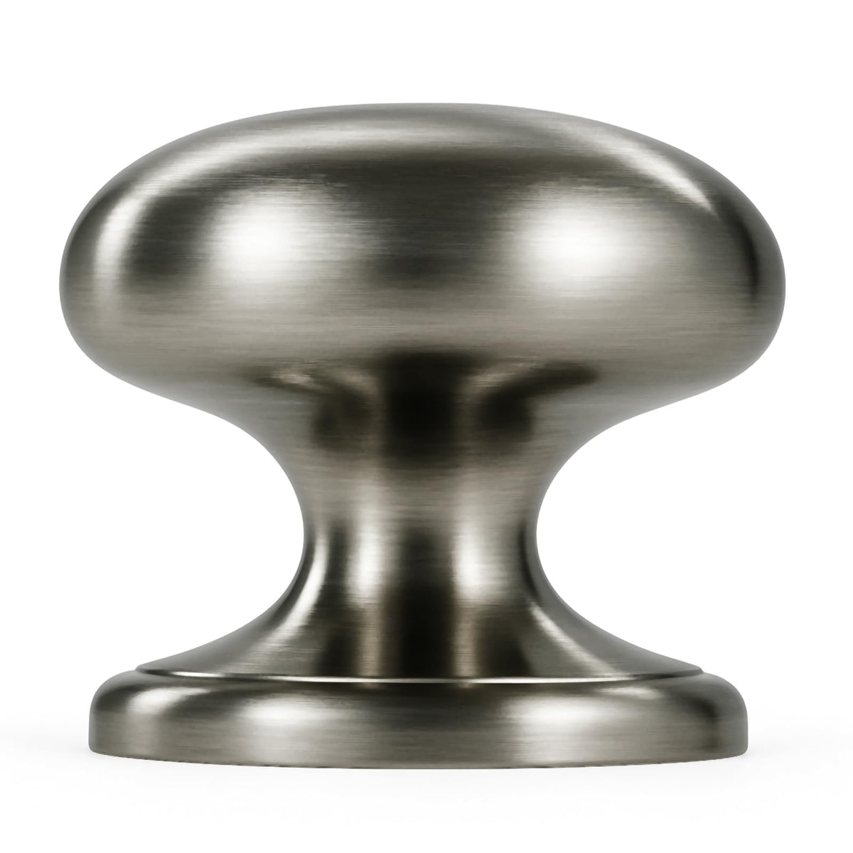 Trust4care bifold door knob with wide base concealing holes and wear for a clean renovation look