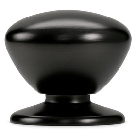 Trust4Care bifold knob matte black front view with oversized backplate