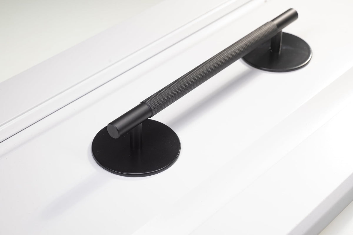 trust4care matte black escutcheon finish enhances hardware aesthetics