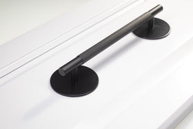 trust4care matte black escutcheon finish enhances hardware aesthetics