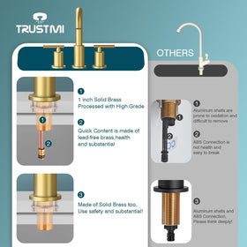 Trustmi two-handle design offers precise temperature and flow control