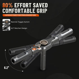 Trutob orange tray enhances visibility for fast bit access.