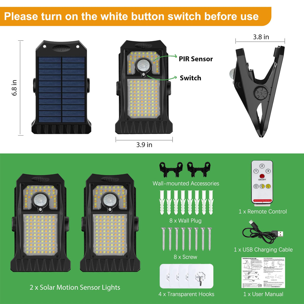 Tryme direct sun charging ensures quick full charge.
