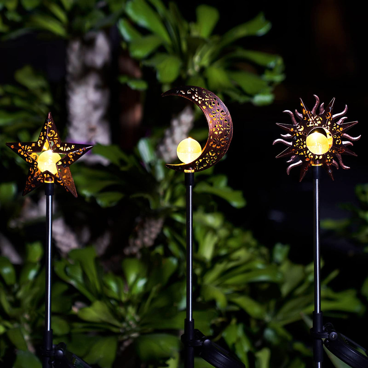 Tryme Memorial garden solar stake lights honor loved ones with soft glow