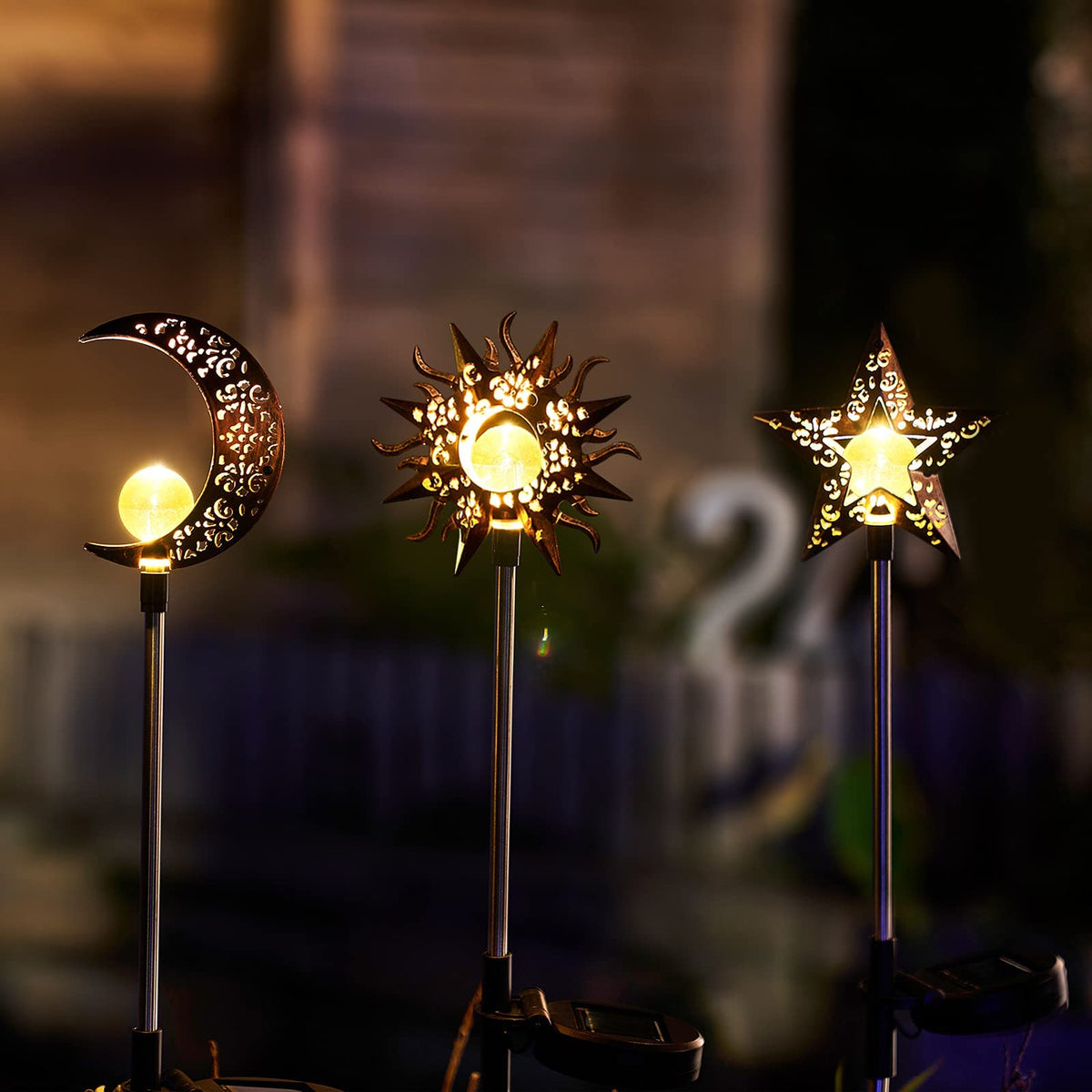 Tryme Pathway light solar stake guides guests after dusk