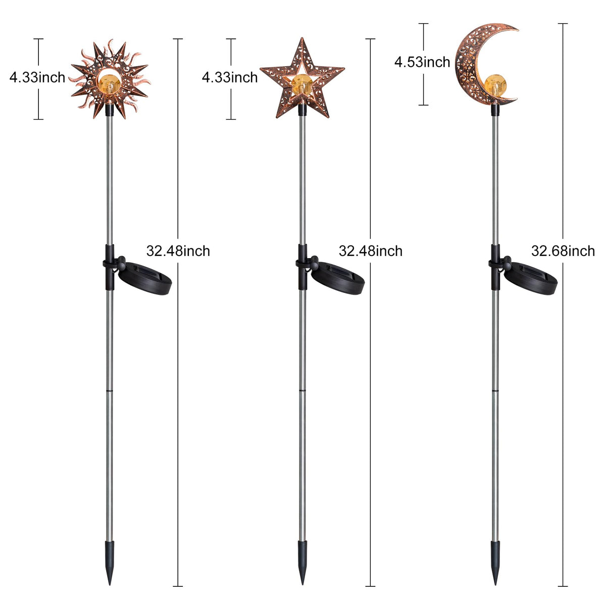 Tryme Patio ambiance solar stake lights offer gentle glow for evenings