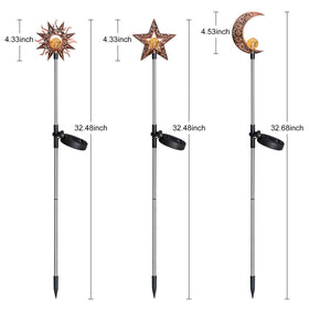 Tryme Patio ambiance solar stake lights offer gentle glow for evenings