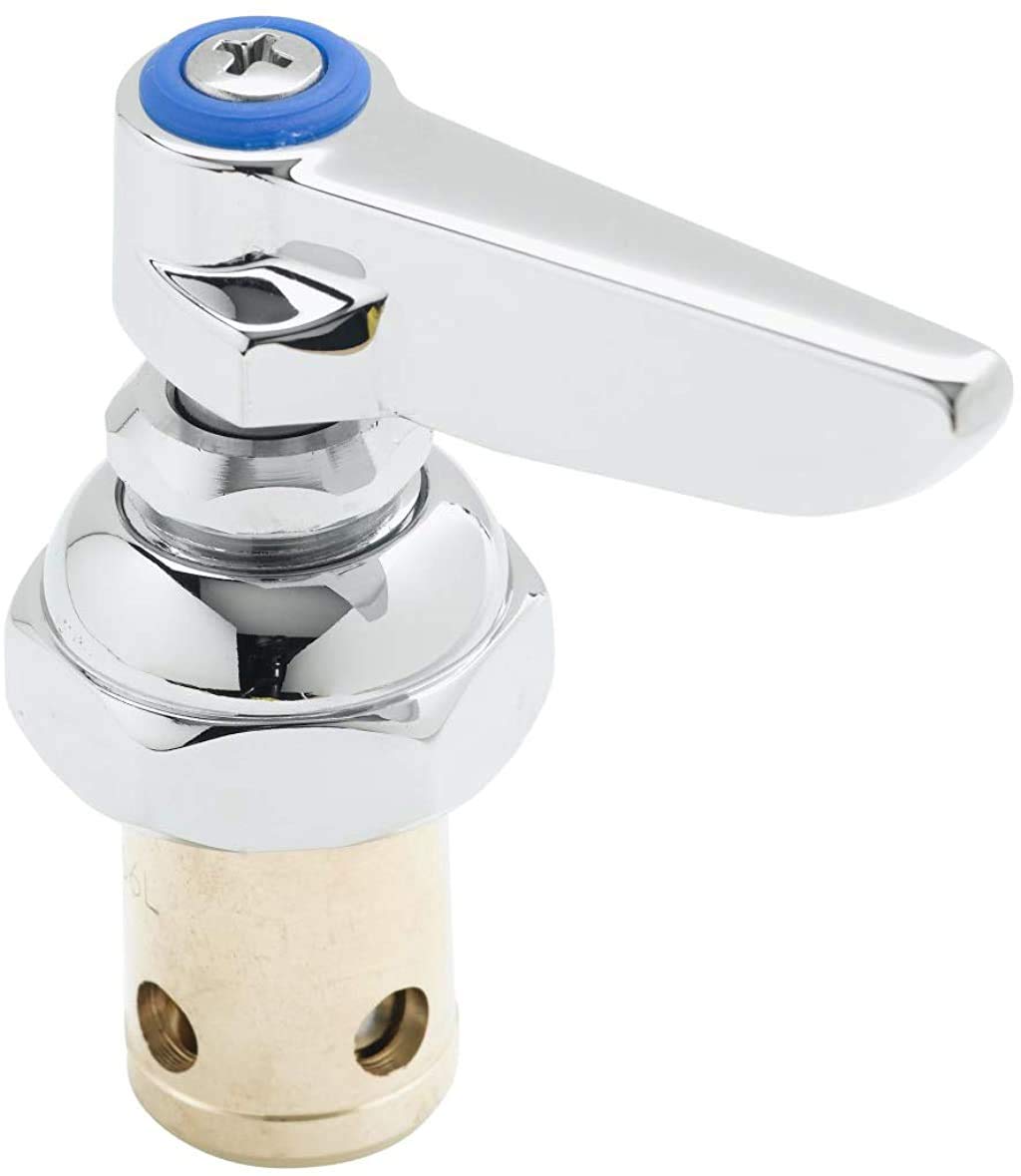 T&S Brass spindle assembly for Eterna valve—reliable cold-side stem replacement.