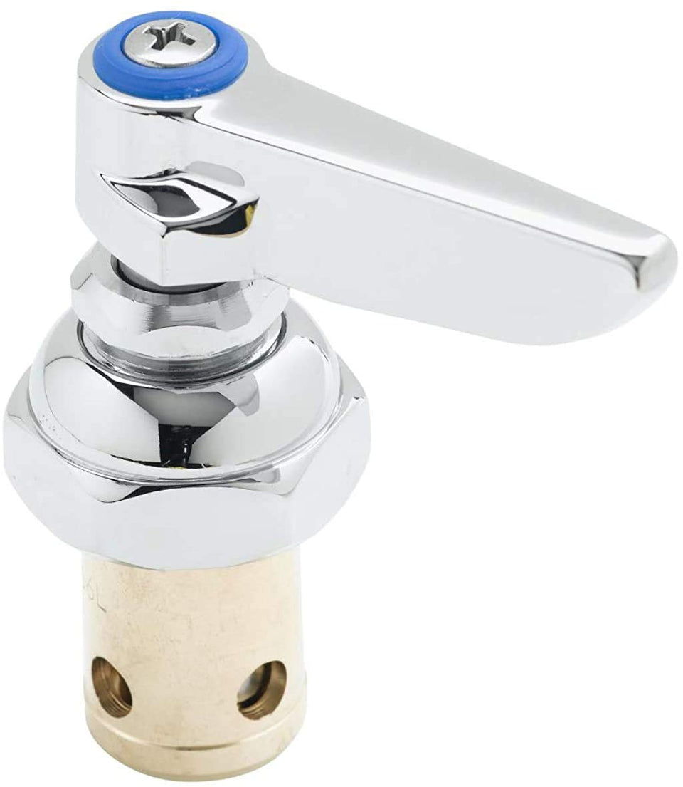 T&S Brass spindle assembly for Eterna valve—reliable cold-side stem replacement.