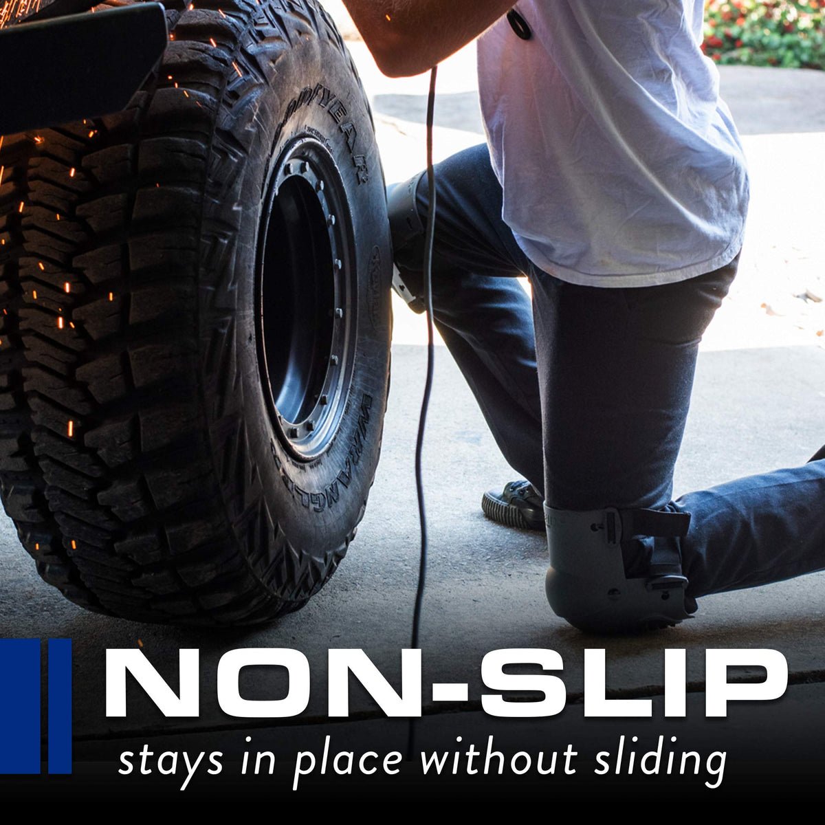 TSE Safety Flex Work Knee Pad dual-density foam delivers soft cushioning.