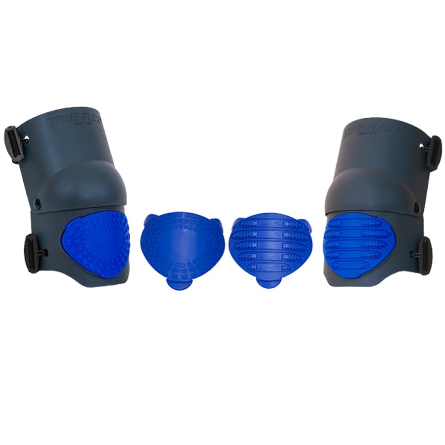 TSE Safety TrueFlex GEL Knee Pad interchangeable grip system adapts to surfaces for comfort.