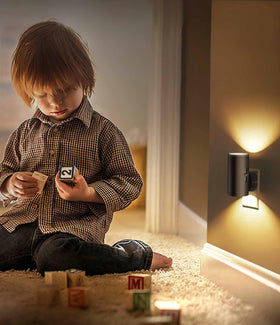 TSEXES LED night light shows adjustable brightness from 5 to 300 lumens for versatile use.