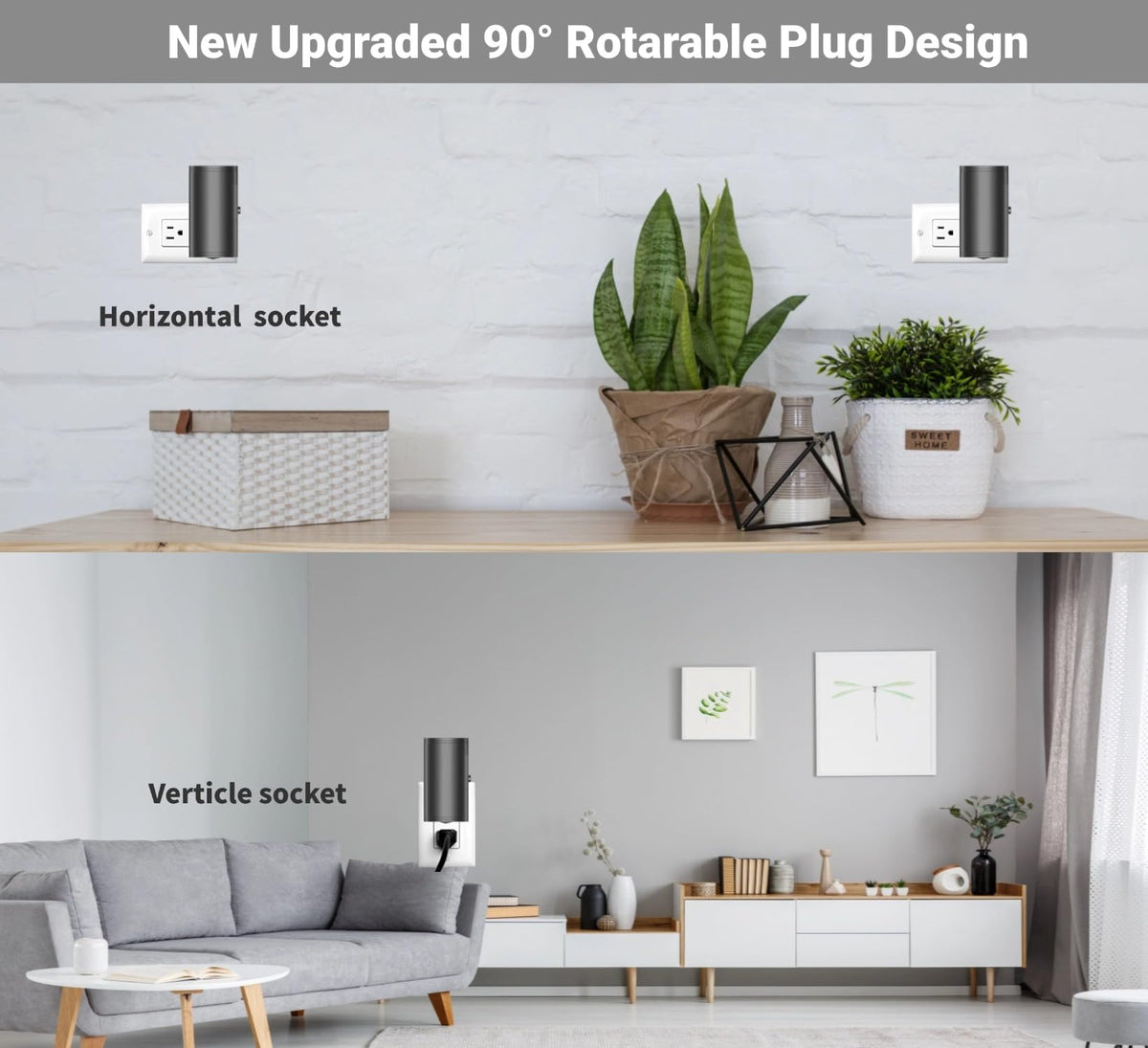 TSEXES LED night light emits warm ambient light at 2700K for cozy evenings.