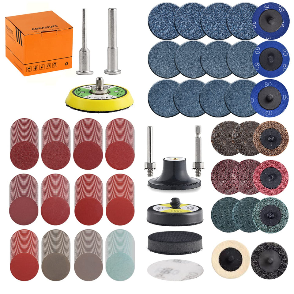 Tshya 270Pack 2-inch discs kit for versatile polishing and finishing
