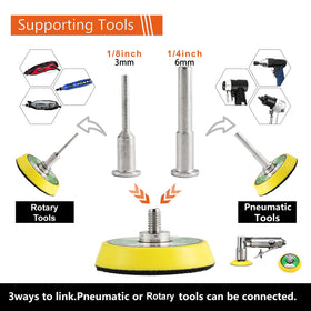 Tshya 279 two-inch discs P80-P3000 for fast material removal and finish.