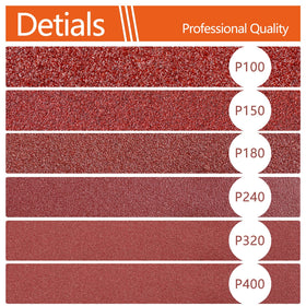 Tshya 5-inch aluminum oxide discs 100–400 grit for metal and wood