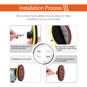 Tshya sanding discs storage kit organized for quick project access