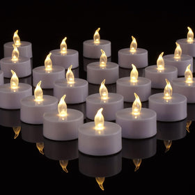 TSLVIC LED tea light 100-pack box with batteries for safe decor