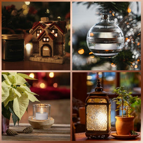 Lit TSLVIC tea light with realistic flicker ambiance