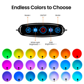 Tsrarey Sunset Lamp Rotation 180° provides flexible angles for wall projections.