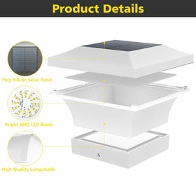 T-SUN solar deck lights charge by day and brighten evenings automatically