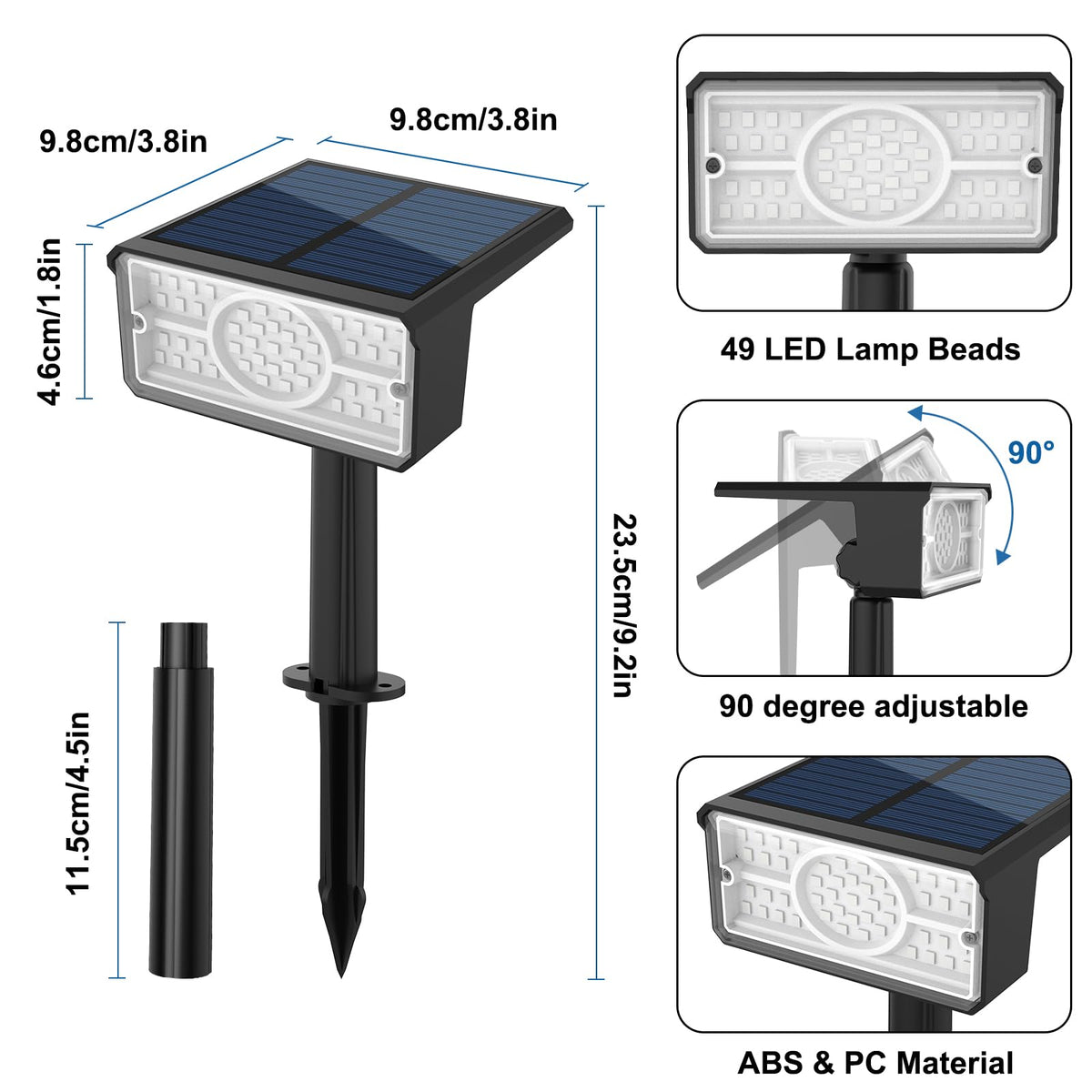 T-SUN dual modes illuminate with high brightness or energy-saving option