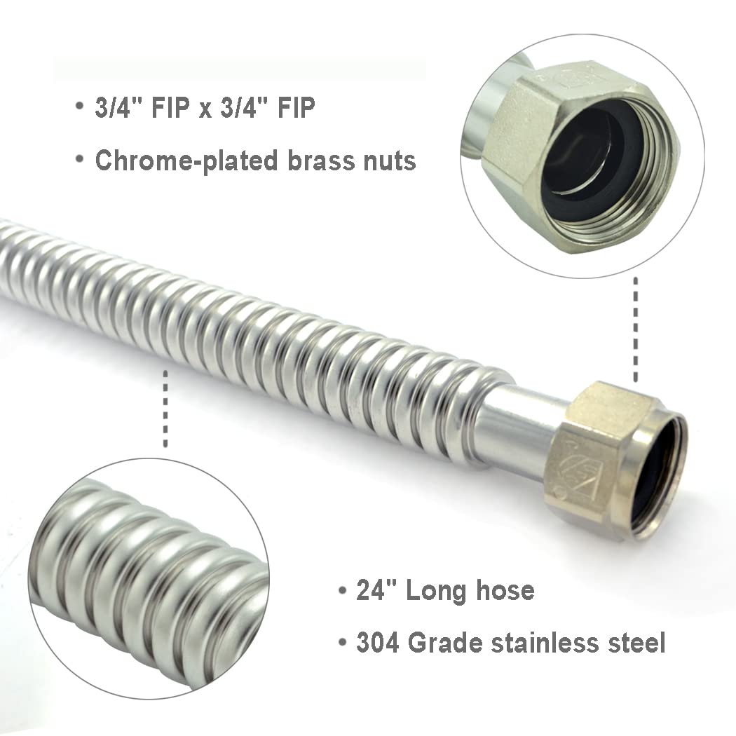 Close-up of TT FLEX 3/4 FIP end connection highlighting secure, leak-free ends.