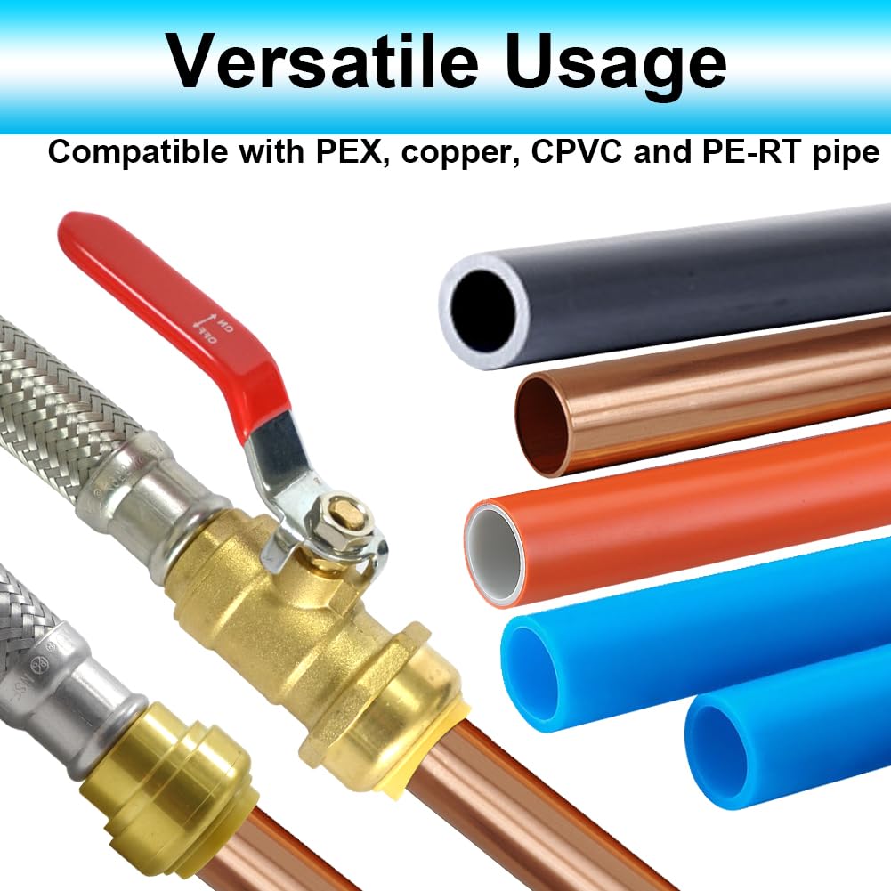 TT FLEX ball valve integrated connector enables quick shut-off during maintenance.