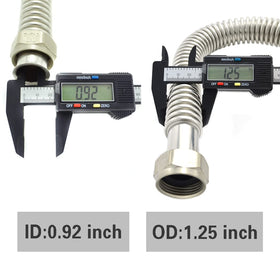 Installed TT FLEX connector on a water heater setup with secure fittings