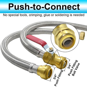 TT FLEX stainless-steel braid closeup highlights durability and leak resistance.