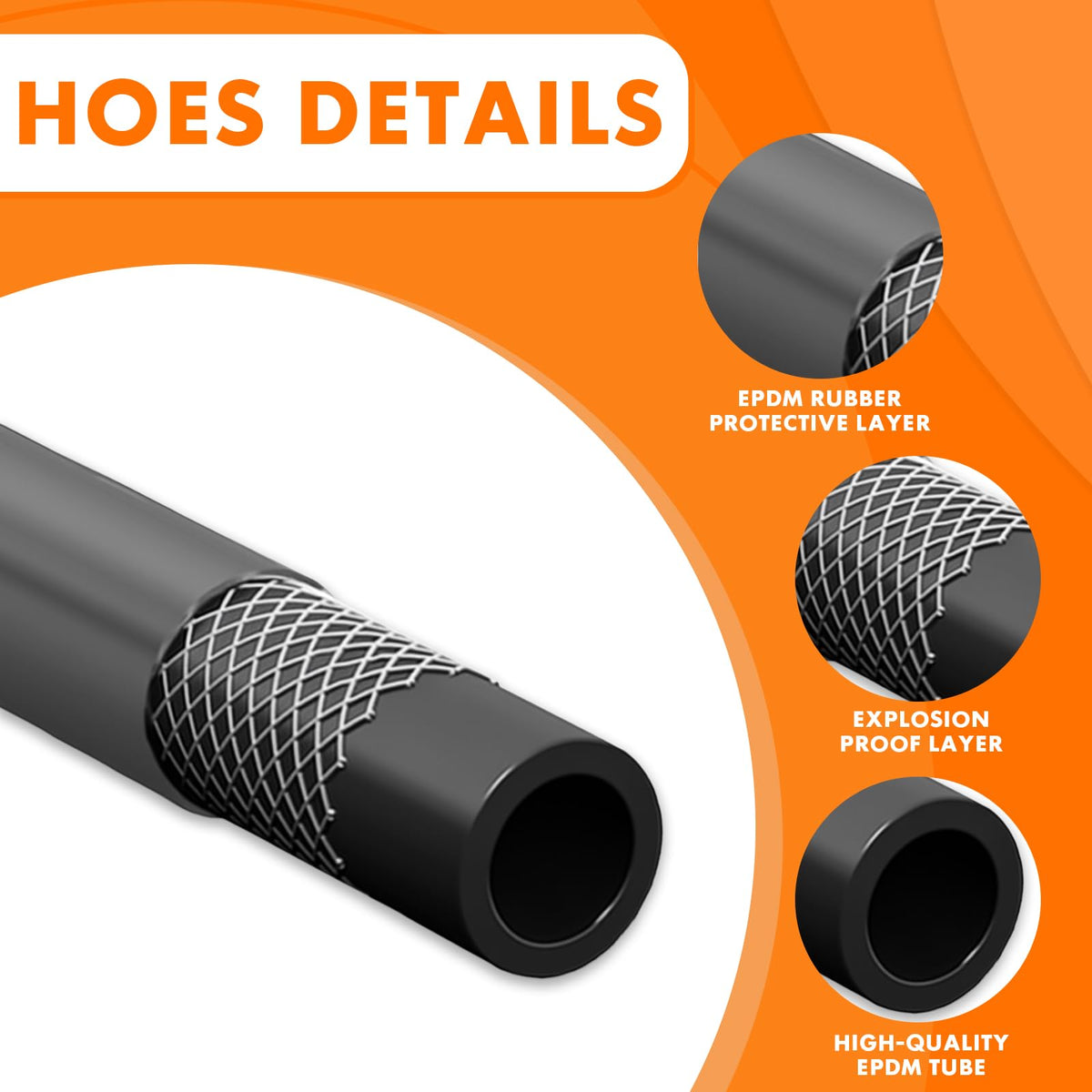 TT FLEX heavy-duty rubber hose resists bursts and leaks