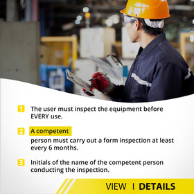 TT TRSMIMA anchorage connector use emphasizes compatibility with other fall protection components.