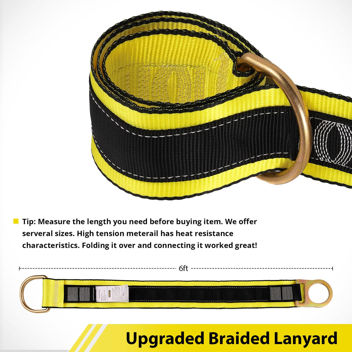 TT TRSMIMA ANSI-certified safety strap supports compliant fall protection projects.