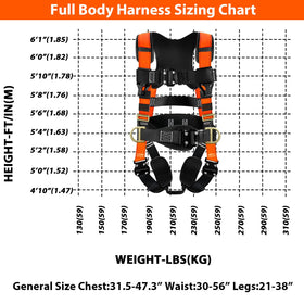 TT TRSMIMA ANSI-standard harness for diverse height-work applications