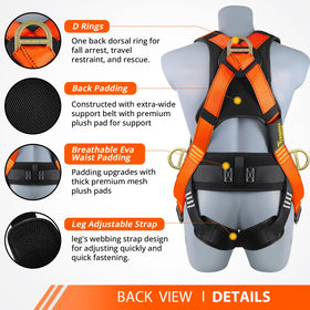 TT TRSMIMA fall arrest lanyard with dual hooks for reliable anchorage