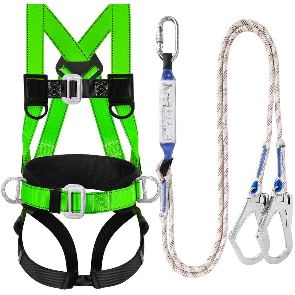 TT TRSMIMA full-body harness front view provides secure fit for roofing and construction.