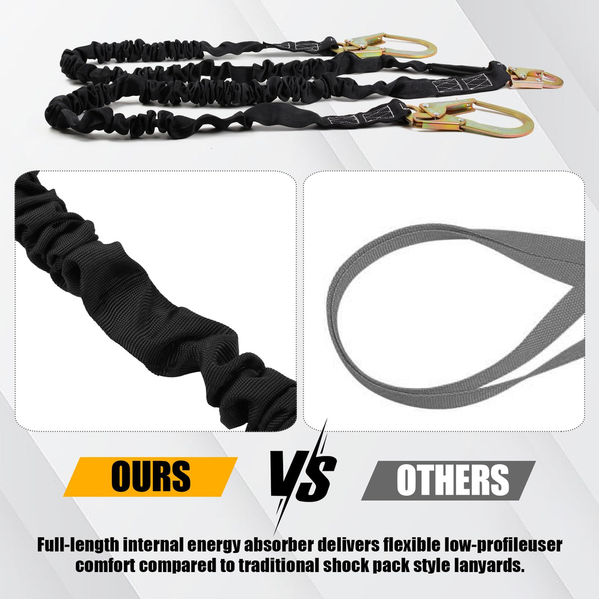 TT TRSMIMA heavy-duty webbing and forged hooks endure harsh job sites.