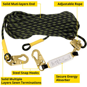 TT TRSMIMA rope grab featuring alloy steel and locking mechanism for reliable lifeline control.