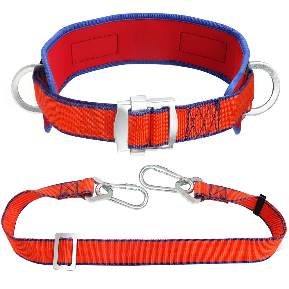 TT TRSMIMA safety belt with adjustable lanyard for secure tree climbing