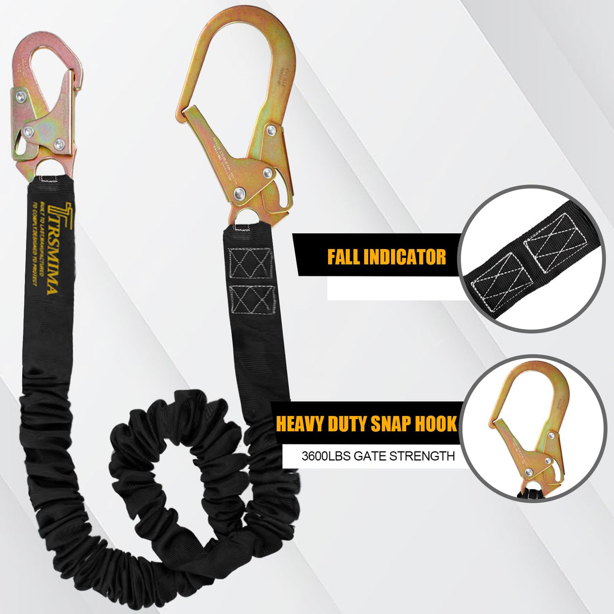 TT TRSMIMA safety lanyard with durable webbing and rugged construction.