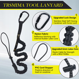 TT TRSMIMA carabiner focused image shows screw lock for single handed operation